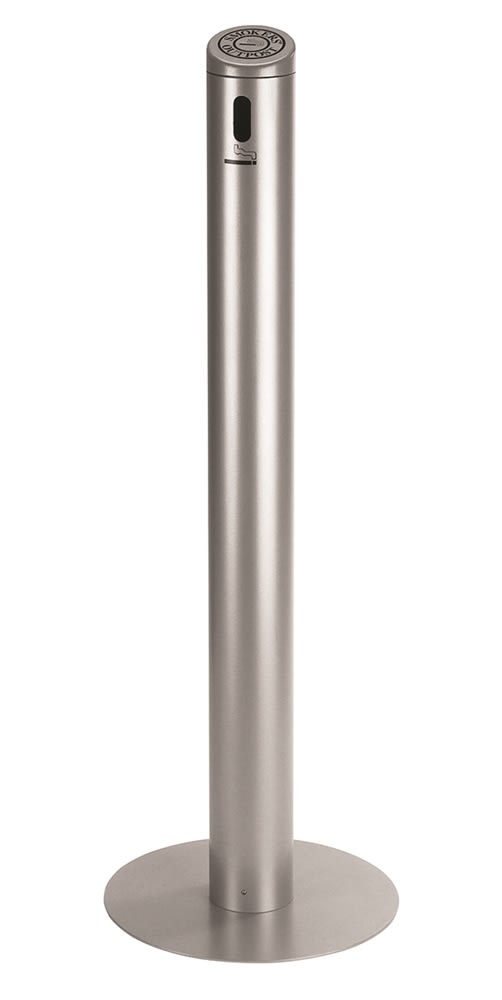 GuestSupply US | Commercial Zone Smoker's Outpost Smoke Stand, Silver